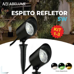 Luminária Espeto Jardim LED 5W | Luz de Gramado | À Prova D'àgua Avançada | Luz Branco Frio 6500K (Branco) | Branco Quente 3500K (Amarela) | Verde