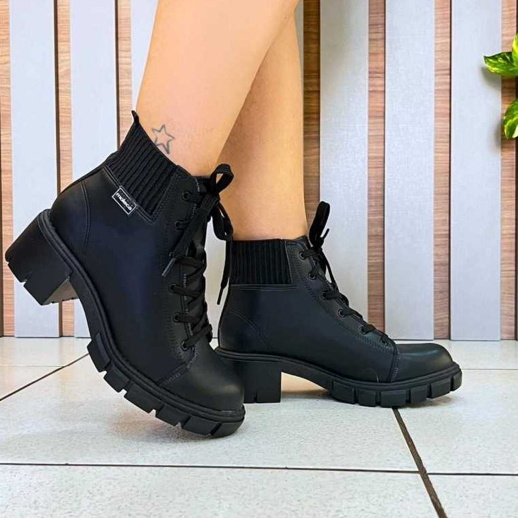 Bota Tratorada Moleca Feminina Coturno Salto 5338.103