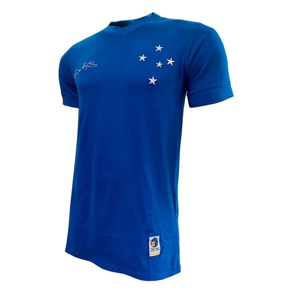 Camisa Cruzeiro 1966 Retrô Dirceu Lopes Azul Oficial