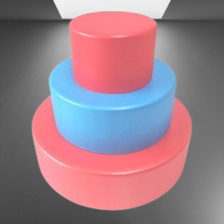 Bolo Fake Base De Isopor Moldado Em Eva Sem Emenda 3 Andares. em Oferta na Shopee