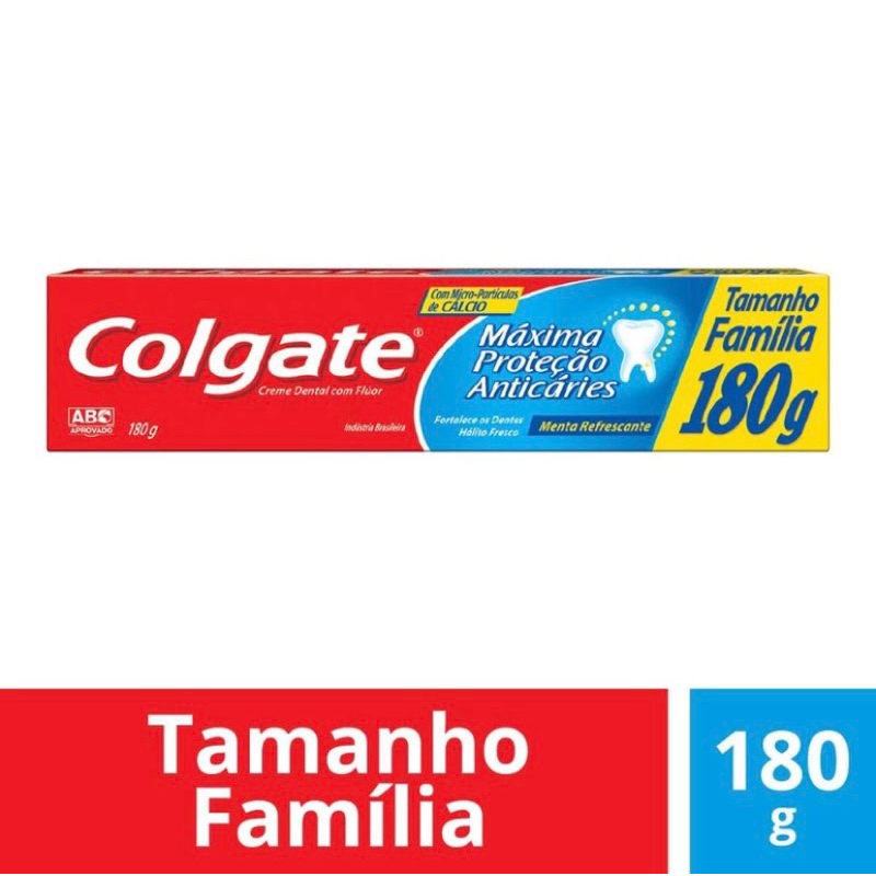 Creme Dental Colgate Anticáries Tamanho Família 180g Kit 12 em Oferta na Shopee