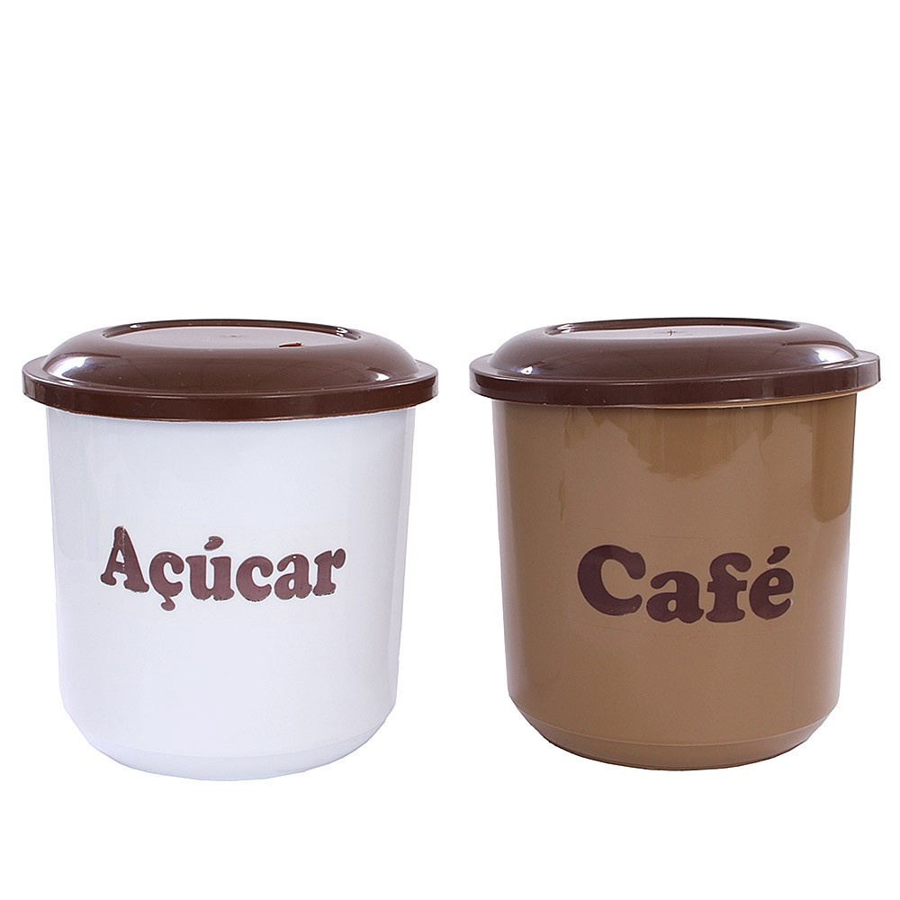 Pote Café e Açucar 850 ML Ercaplast