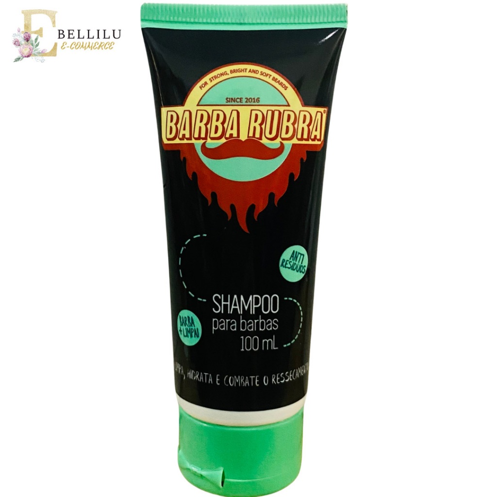 Shampoo Para Barba e Bigode Barba Rubra 100ml