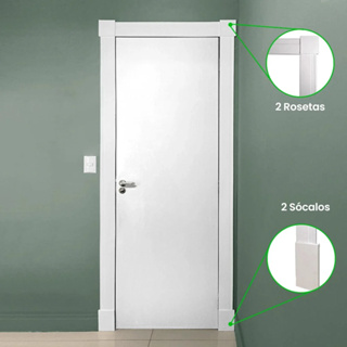 Kit Sócalos e Rosetas para Porta em Oferta na Shopee