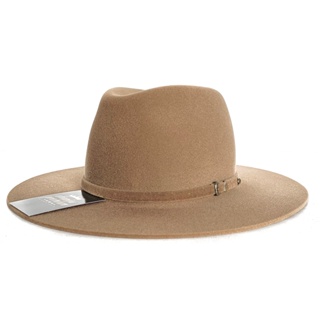 CHAPÉU FEDORA AREIA COM PEQUENO DEFEITO DE FABRICAÇÃO - LEIA A DESCRIÇÃO em Oferta na Shopee