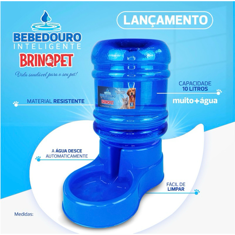 Bebedouro Automático Pet 10 Litros para Cães e Gatos em Oferta na Shopee