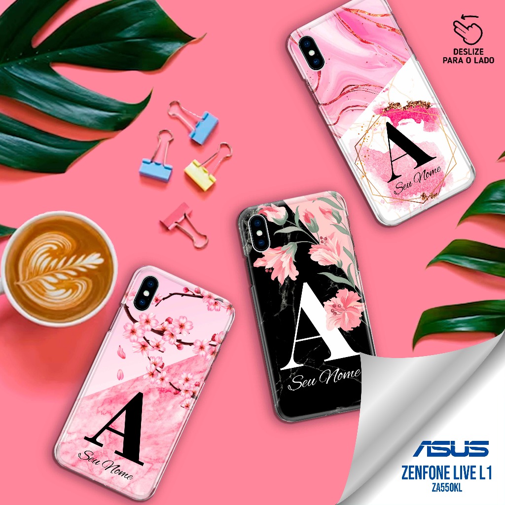 Capa Capinha  - Zenfone Live L1 - ZA550KL - Letra Inicial Personalizada