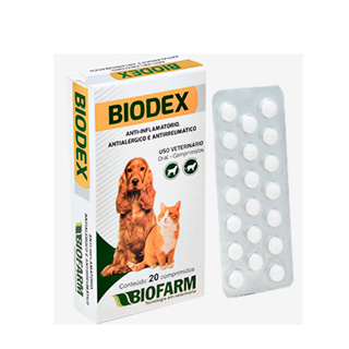 BIODEX Comprimidos- 20  comp.  Anti-inflamatório, antialérgico e antirreumático em Oferta na Shopee