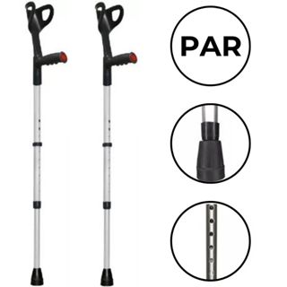 Muleta Ortopédica Canadense Auxiliar Par Take Care 120 Kg em Oferta na Shopee