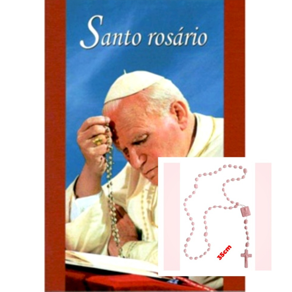 Livro Santo Rosário - Religião Devocionarios + Terço