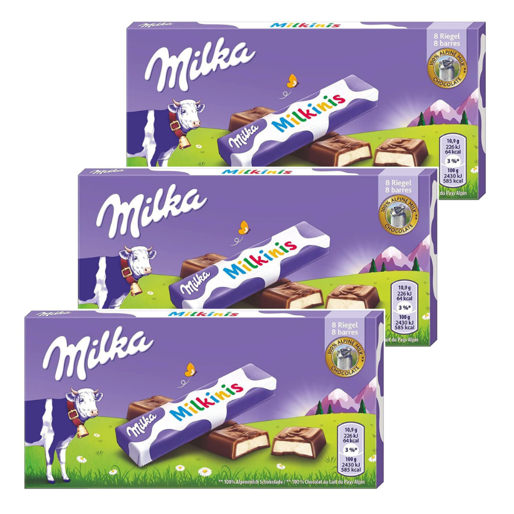 3 Caixa De Chocolate Milka-milkinis Sticks Tabletes Importado em Oferta na Shopee