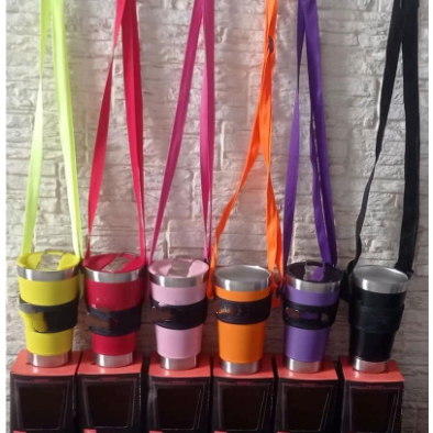 Suporte de alça tirante cordão para Copo Térmico *Envio das cores aleatório*