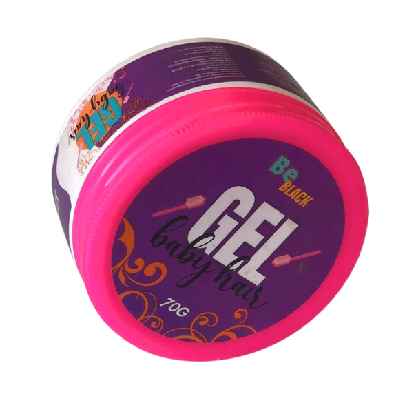 Gel cola Be Black o Mais idela para baby Hair e Acabamentos