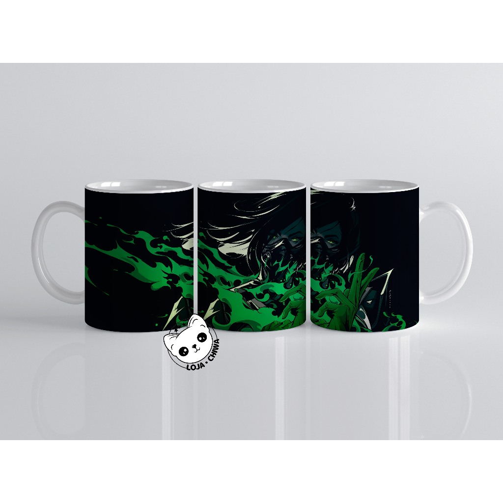 Caneca Personalizada Valorant Agente Viper Jogo Gamer PC Shooter Game Personagem Xicara 1 Cerâmica Importada