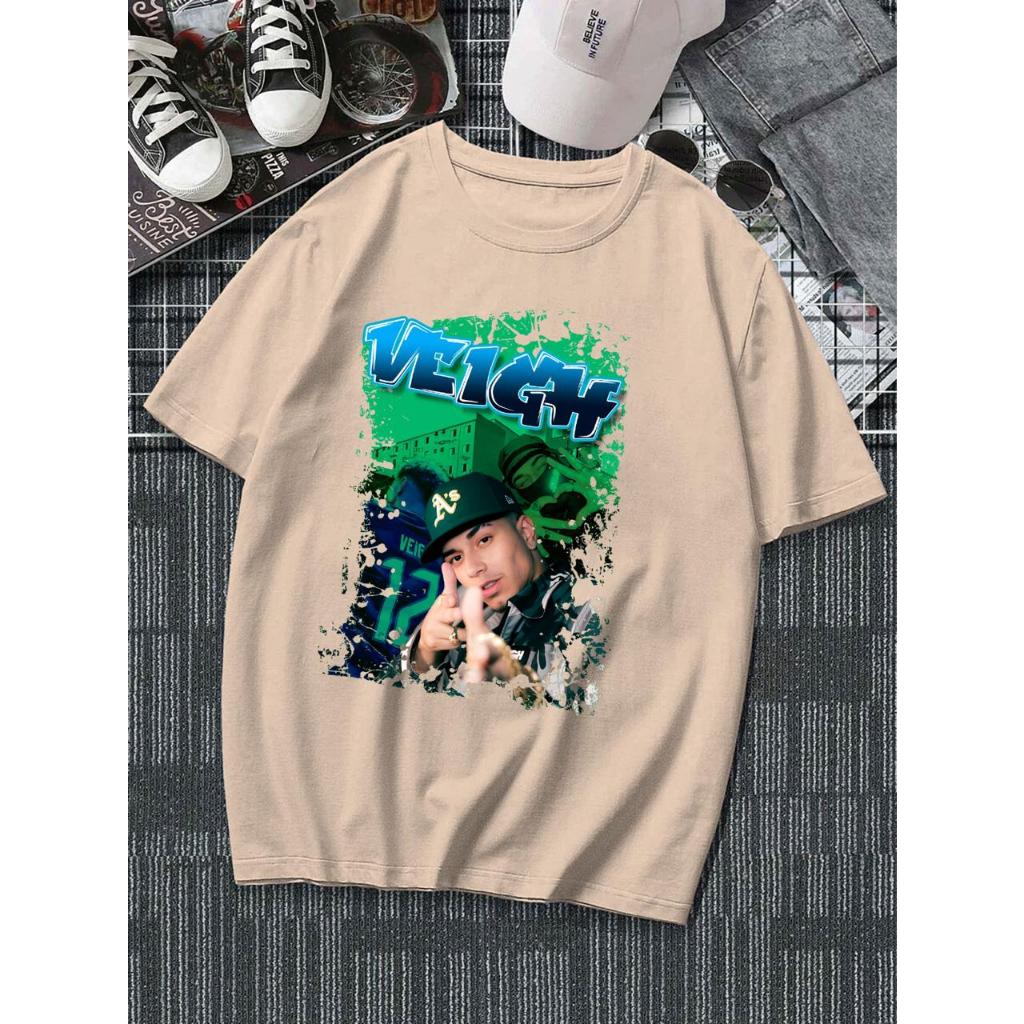 Blusa Algodão 100% Basquete Rapper V31gh Camiseta Casual Camisa Unissex Estilo Estampada Frente