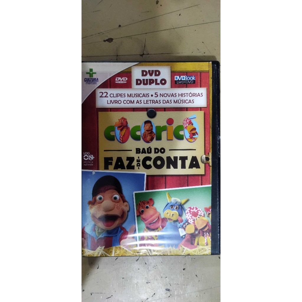 DVD Cocoricó Baú do faz de conta