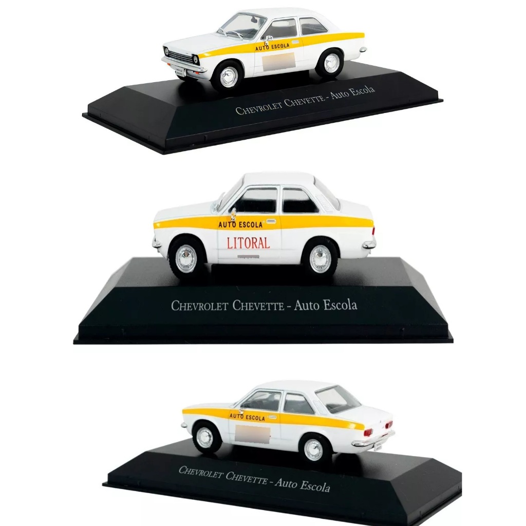 MINIATURA - ESCALA 1:43 - VEÍCULOS DE SERVIÇO DO BRASIL - CHEVETTE AUTOESCOLA