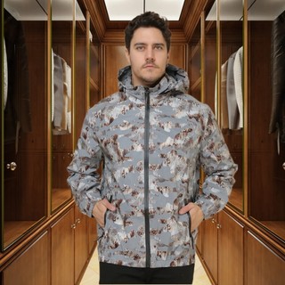 Jaqueta  Camuflado Colorido Corta-Vento Refletivo Onça Impermeavel Masculino