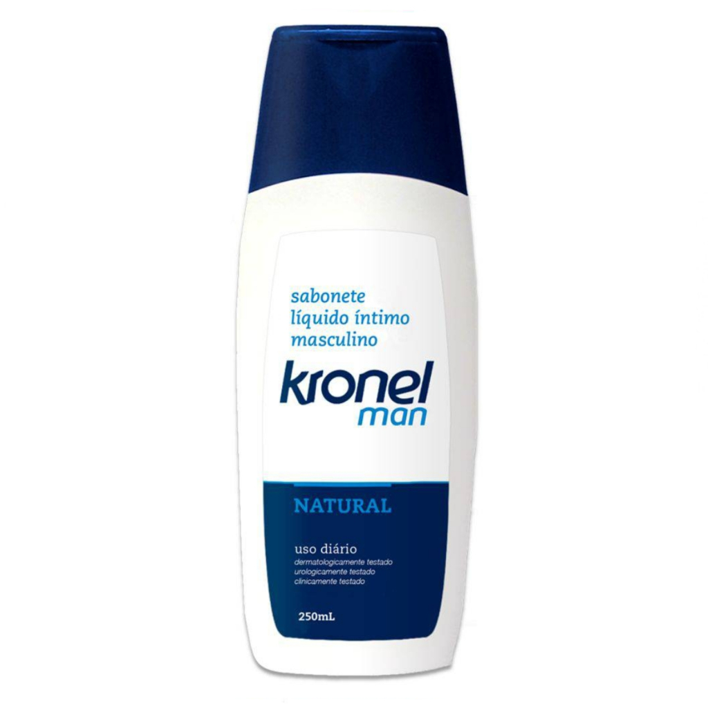 Kronel Man Natural Sabonete Intímo Masculino Higienização 250ml Original Hebron