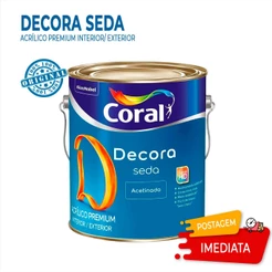 Tinta Acrílica Premium Coral Decora Seda Acetinado 3,6l