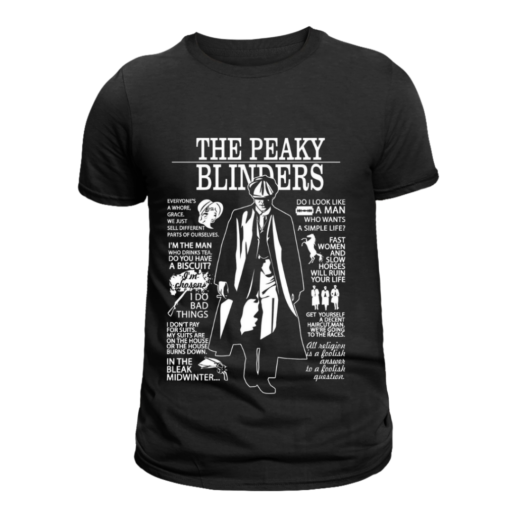 Camiseta-Camisa Peaky Blinders Seriado T-shirt Blusa unissex Diversas Estampas 100% Algodão 30.1 Envio Rapido