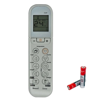 Controle Remoto De Ar Condicionado Split Midea Liva W90