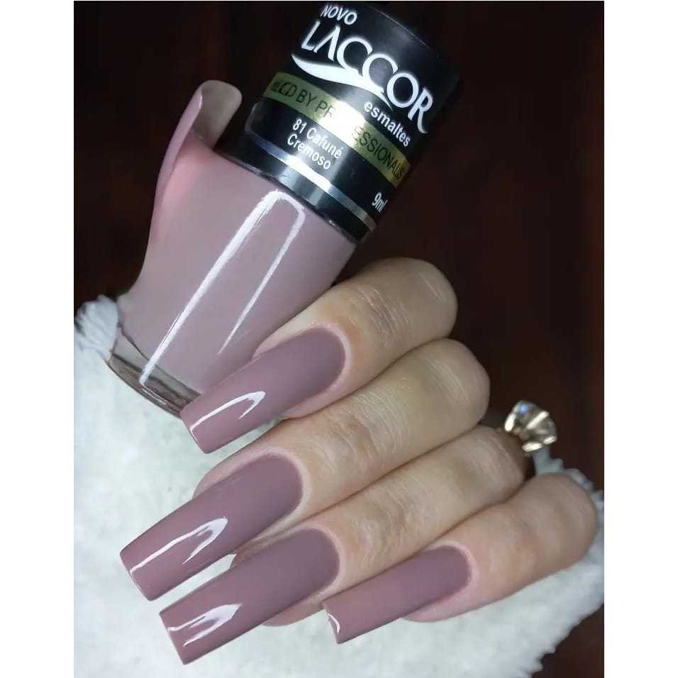 Esmalte Laccor Cafuné Cremoso 9ml em Oferta na Shopee