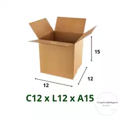 Verpel Embalagens 50 Caixas de papelão 12x12x15 Sedex Correios