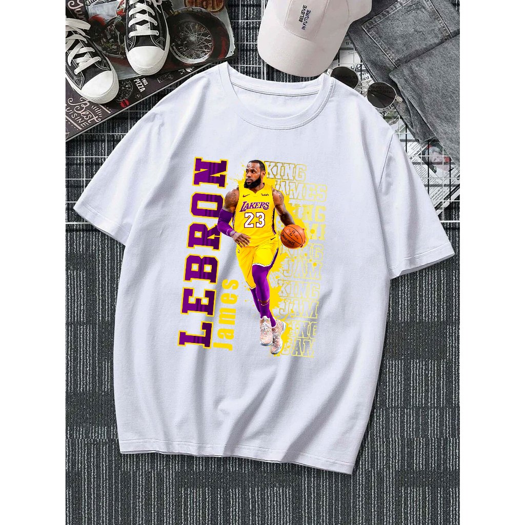 Camiseta Basquete Vintage Estilo NBA Em Algodão, Blusa Teen Unissex E Camisa Inspirada Em Astro