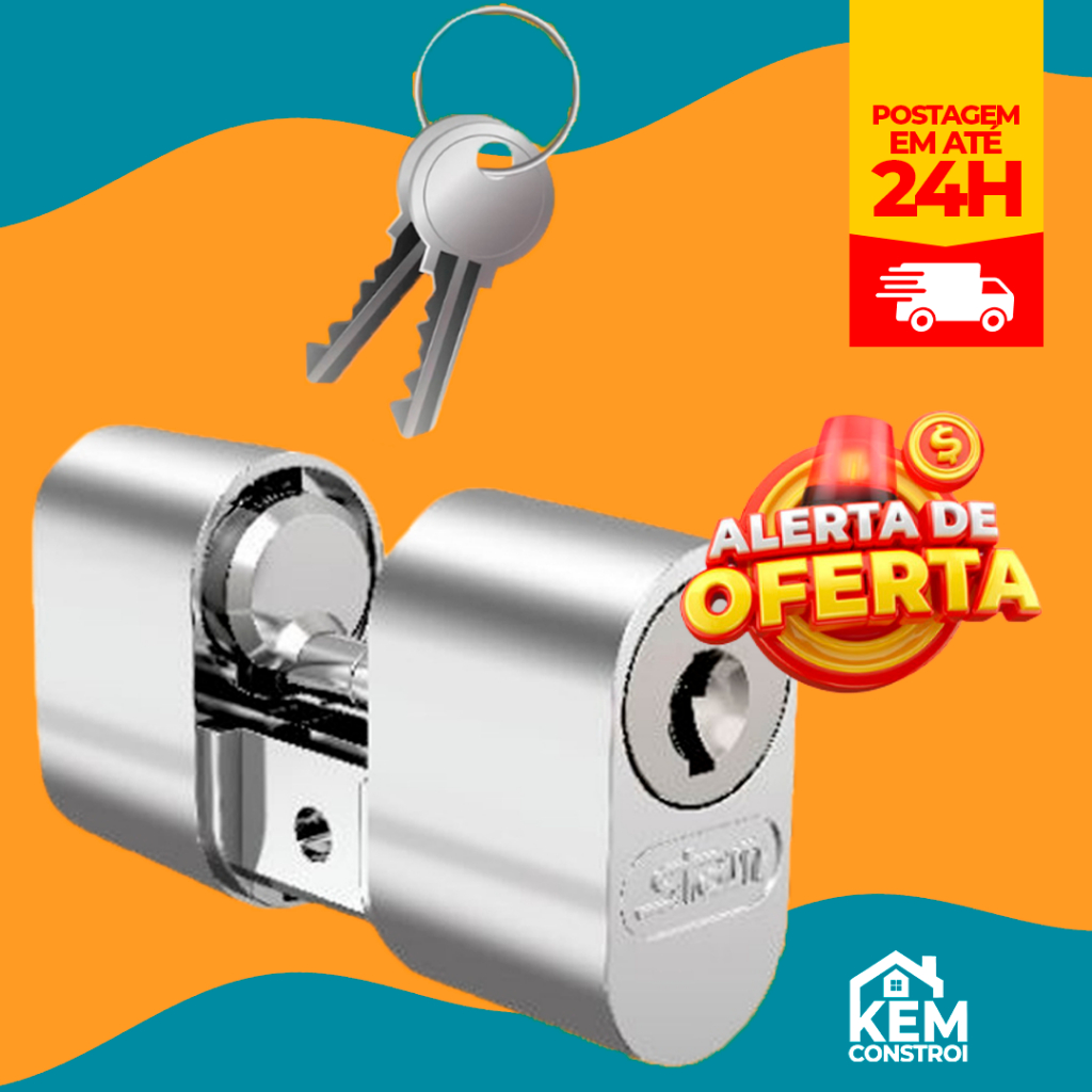 Cilindro para Fechadura Modelo Gorje 803/804/1801 Inox - Stam