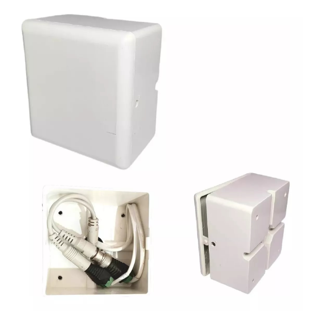 5 Caixas Proteção Organizadoras Cftv De Sobrepor em Oferta na Shopee