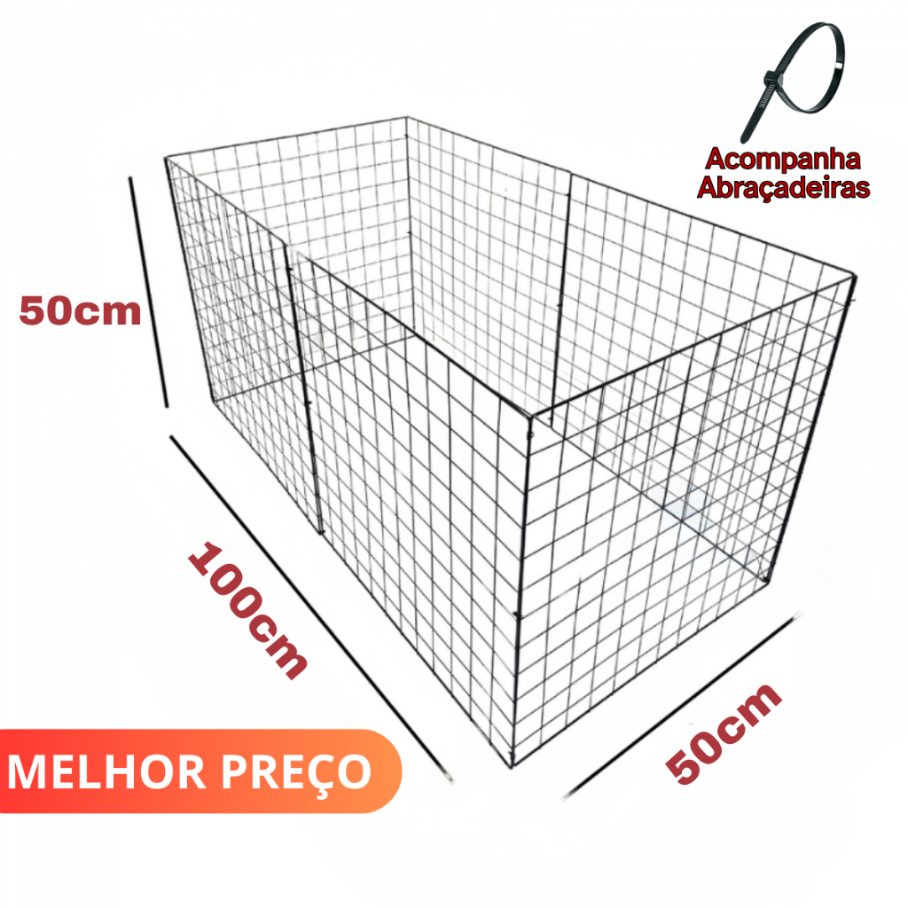 Cercado Para Cachorro Limitador Adestrador de Animais 100x50cm