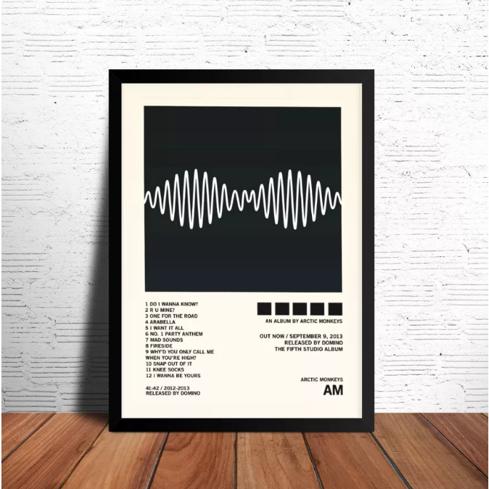 Quadro Placas Decorativas Poster Banda Arctic Monkeys Musicas em Oferta na Shopee