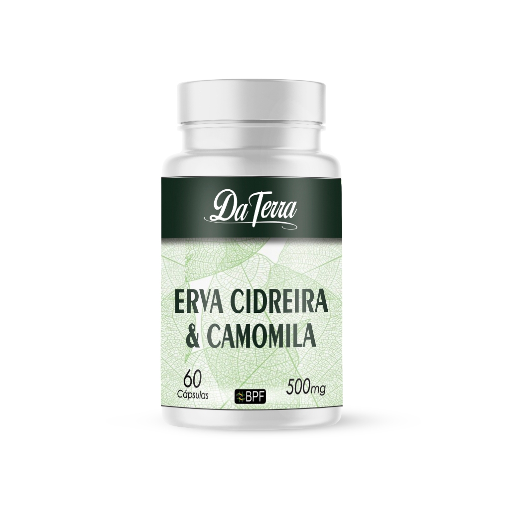 SUPLEMENTO NATURAL (CAMOMILA E ERVA CIDREIRA) DA TERRA 500mg Envio imediato em Oferta na Shopee
