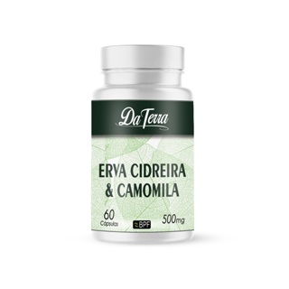 SUPLEMENTO NATURAL (CAMOMILA E ERVA CIDREIRA) DA TERRA 500mg Envio imediato em Oferta na Shopee