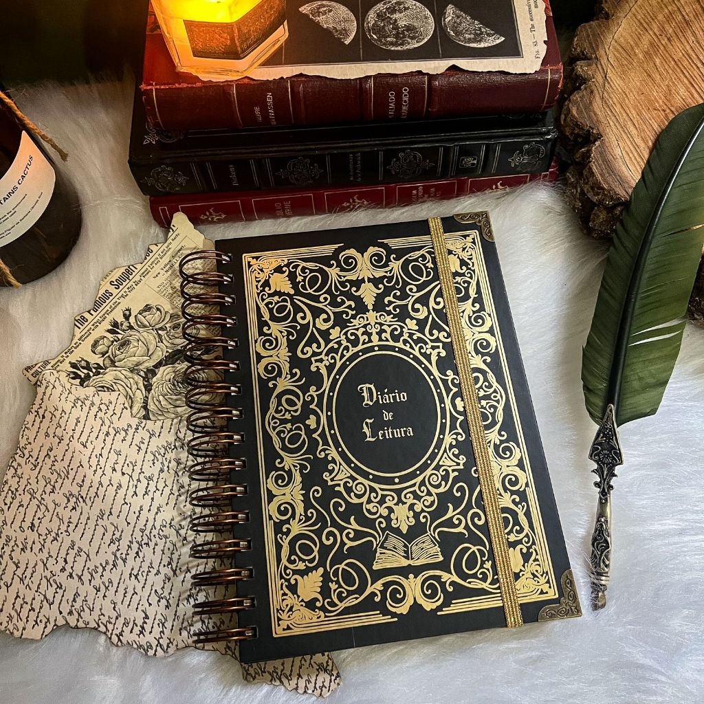 Diário de Leitura Artesanal Vintage