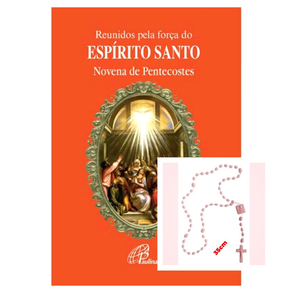 Livro Reunidos pela força do Espírito Santo - Religião Devocionarios - Ed. Paulinas + Terço