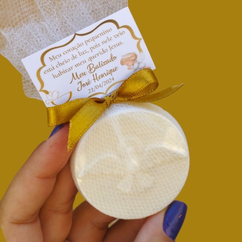 lembrancinhas sabonete perfumado. Batizado,primeira Eucaristia,  primeira Comunhão,crisma, apresentação. divino espírito