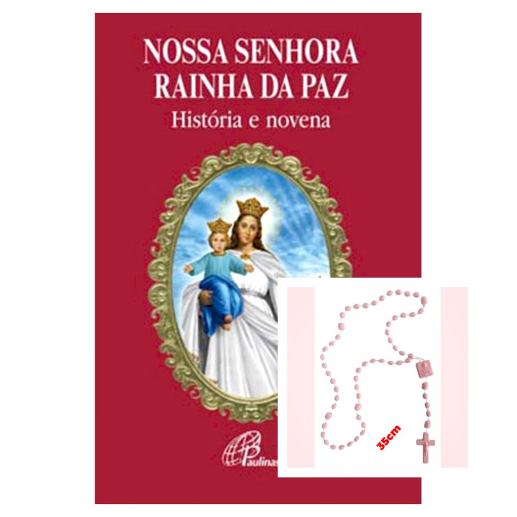 Livro Nossa Senhora Rainha da Paz - Religião Devocionarios - Ed. Paulinas + Terço