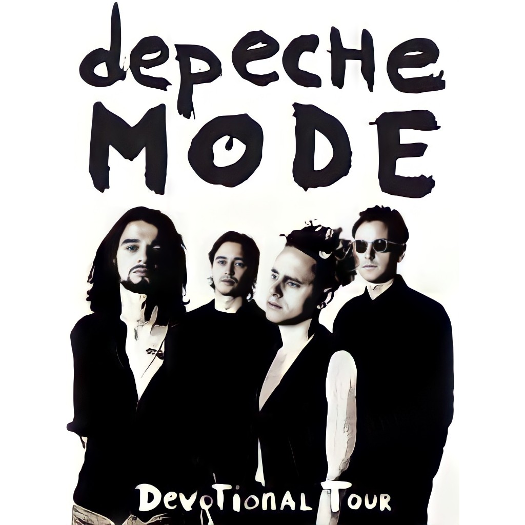 Pôster  -    Depeche Mode - Devotional Tour -   Decora   -   33 Cm X 48 Cm