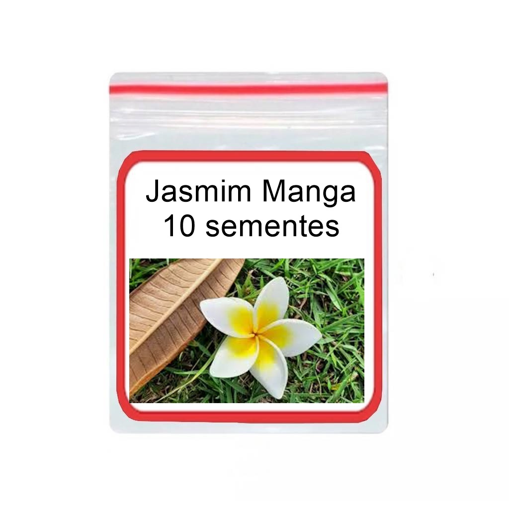 Plumeria Mix 10 Sementes Jasmim Manga Flores Flor