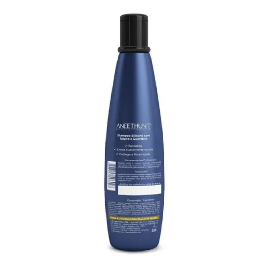 Kit Shampoo Creme De Silicone Mascara Linha A Profissional Lavatório Tratamento Capilar - Aneethun