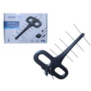 Antena Digital Externa 32DBI 10 Metros Exbom com Booster 10 Elementos em Oferta na Shopee