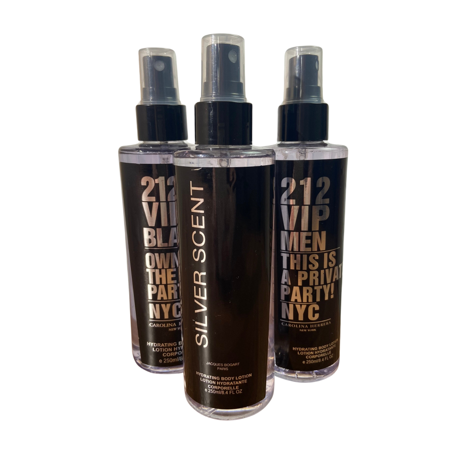 Kit 3 Body Splash Masculino Ref Marcas Famosas 230ml