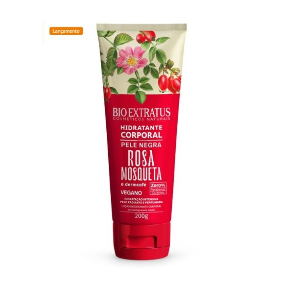 Hidratante Corporal Rosa Mosqueta e DermCafé 200g em Oferta na Shopee