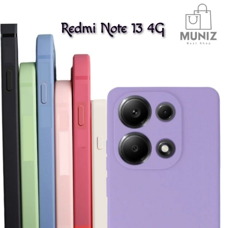 Capa capinha Premium Redmi Note 13 4G Ant impacto Aveludada dentro .