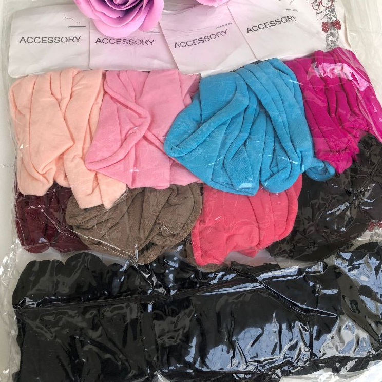 Kit 24/48/72/96 Unidades Xuxinhas Tecido Meia Cabelo Feminino/Pacote
