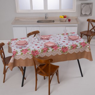 Toalha de Mesa Dois Tamanhos 4 ou 6 Cadeiras em Tecido Oxford Estampas Variadas Envio Rápido em Oferta na Shopee