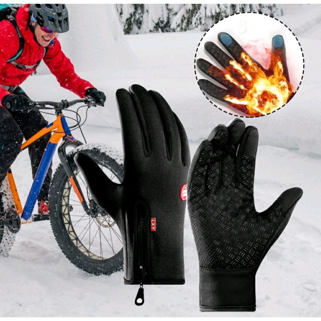 Luva de Motoqueiro/Ciclista Antiderrapante Unissex Trouch Screen