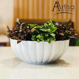 Vaso para plantas bacia M ondulada estilo fibra de vidro em Oferta na Shopee
